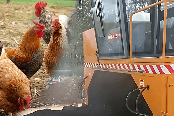 compostaje de estiércol de gallina